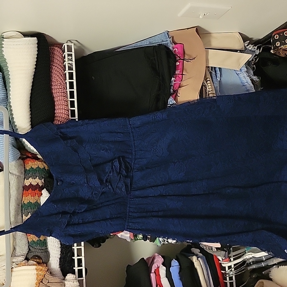Navy lace dress